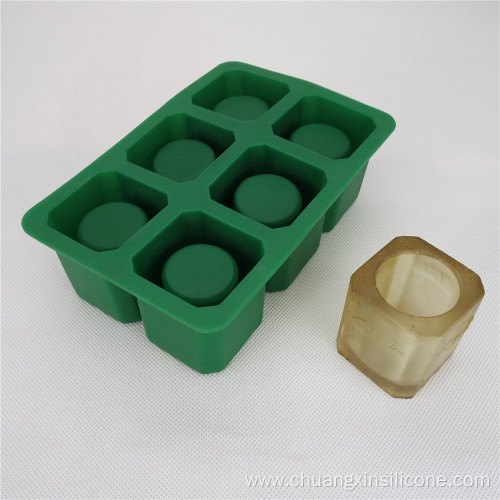 Silicone Kitchenware Ice Tray Ice Shot 6-Cup